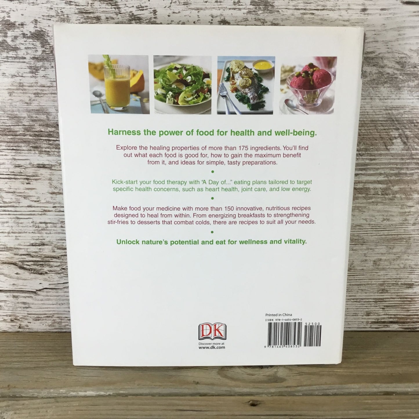 DK "Healing Foods" Hardcover Book On Nutrition & Recipes Health & Wellness Guide