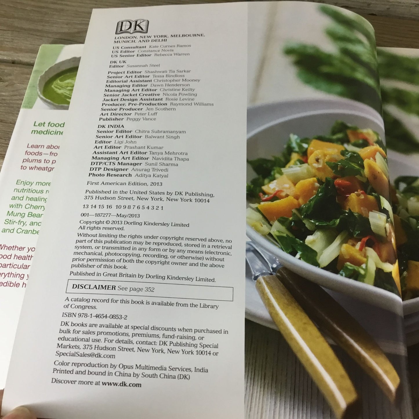 DK "Healing Foods" Hardcover Book On Nutrition & Recipes Health & Wellness Guide