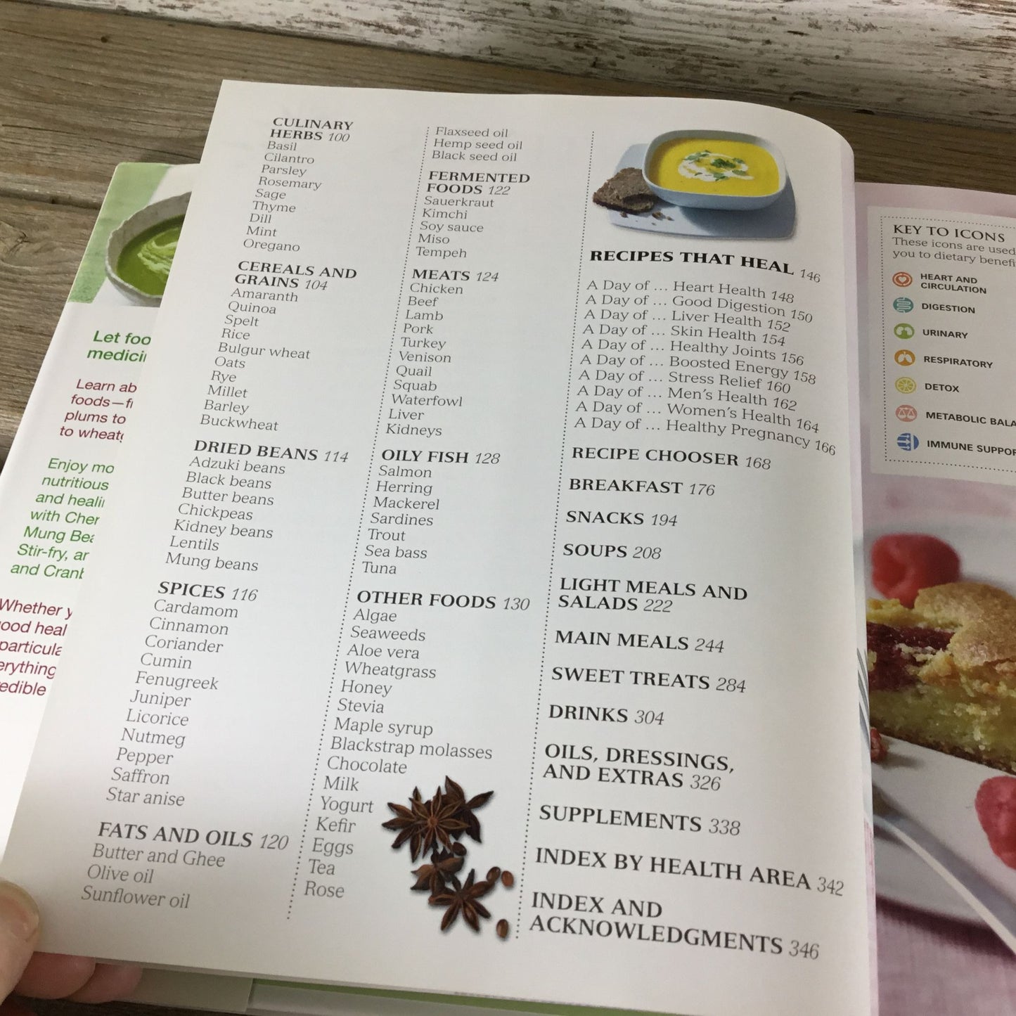DK "Healing Foods" Hardcover Book On Nutrition & Recipes Health & Wellness Guide