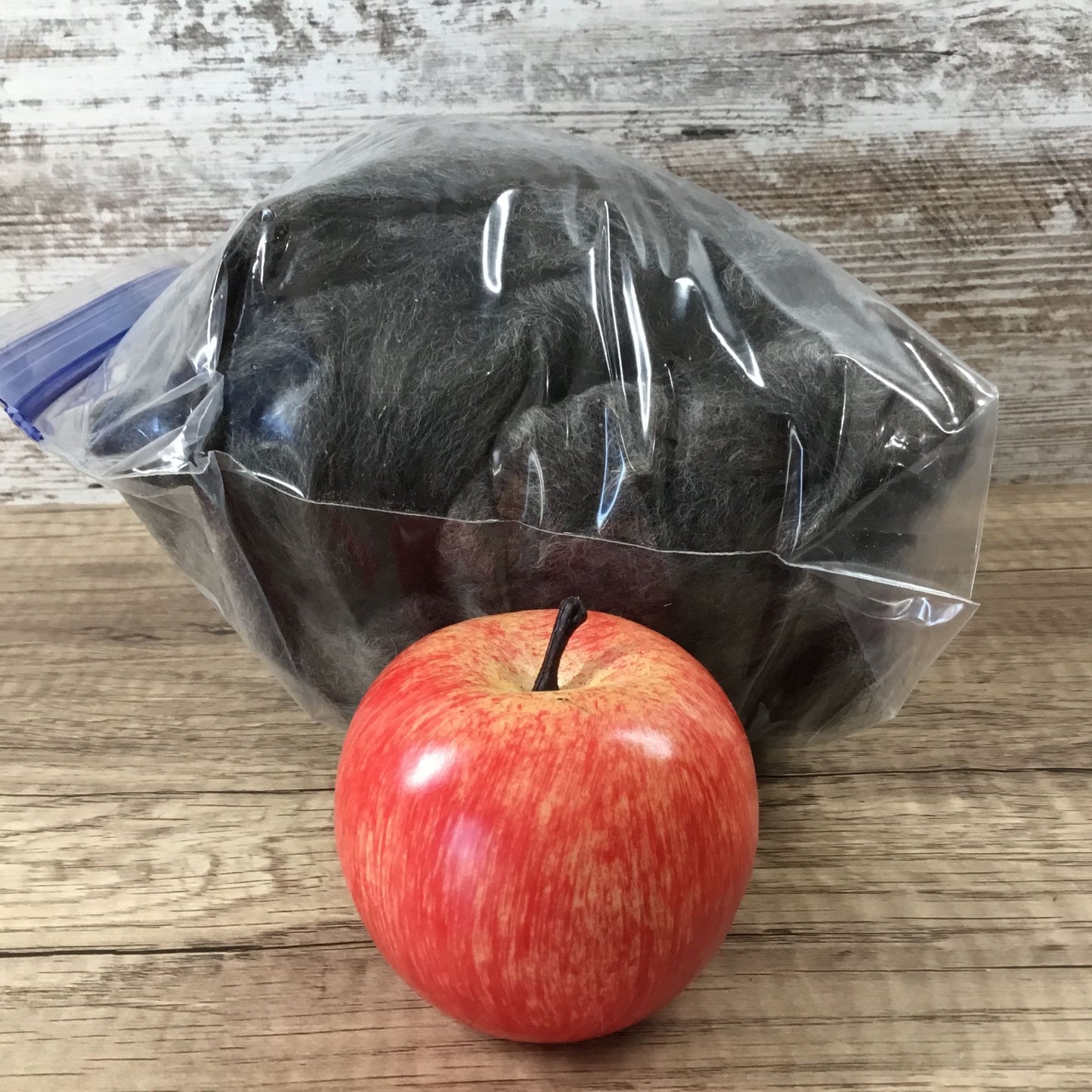 Gray Natural Alpaca Bird Nesting Crafting Fiber - 1 Gallon Bag Uncleaned