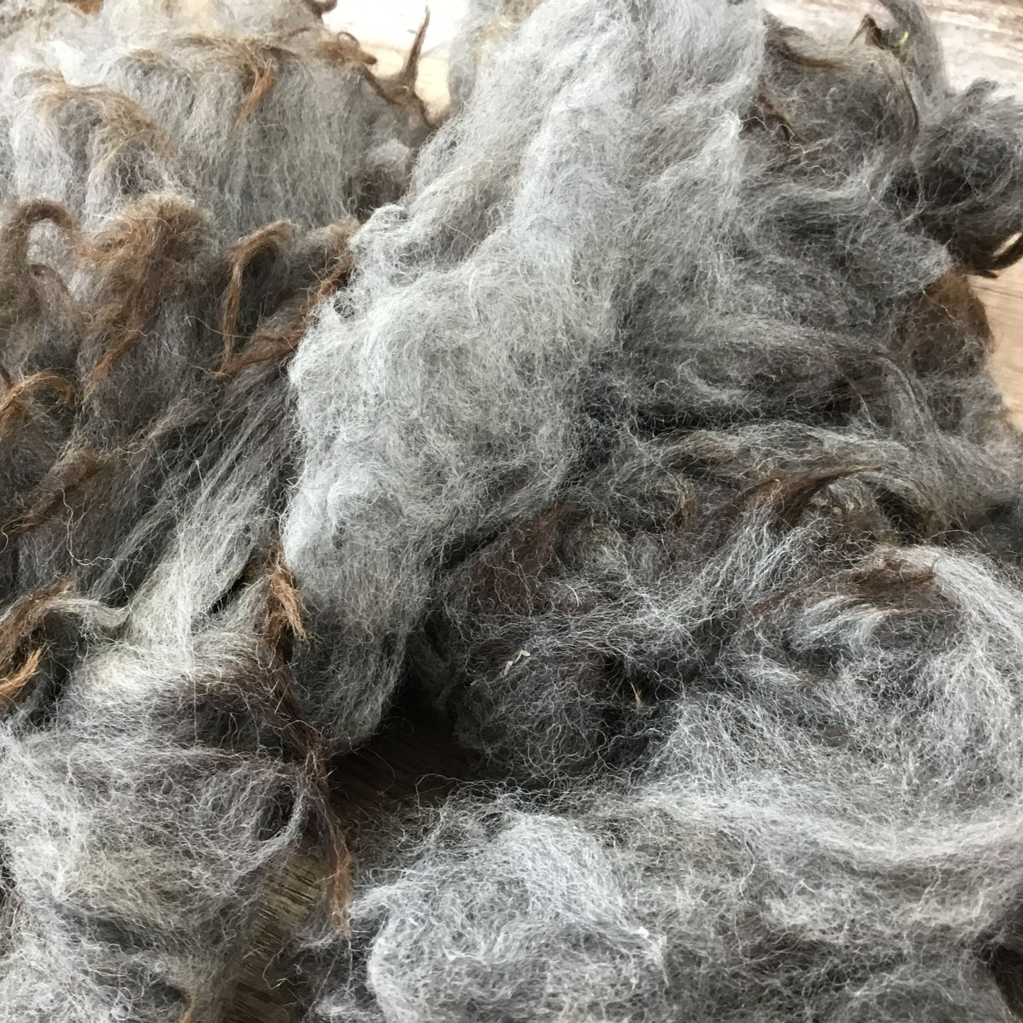 Gray Natural Alpaca Bird Nesting Crafting Fiber - 1 Gallon Bag Uncleaned