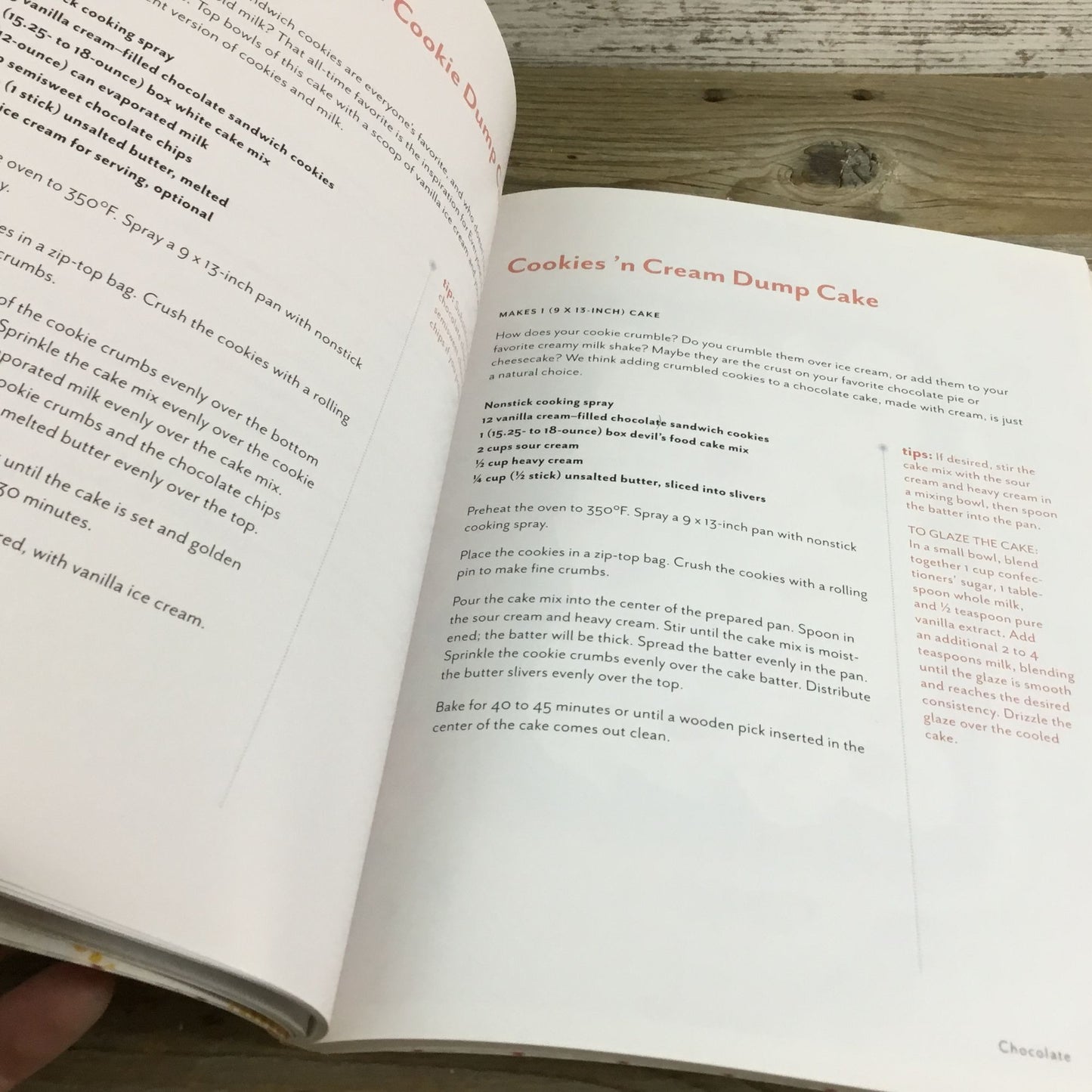 Dump Cakes & Dump Desserts, Pies, Cookies, Brownies, Bars and More Cookbooks