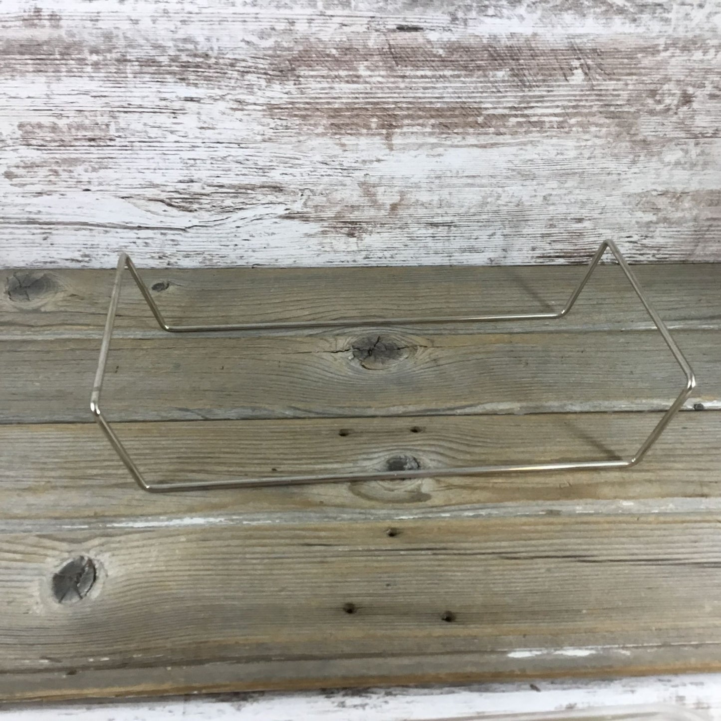 Vintage Glasbake 2½ Qt Rectangular Glass Dish w/ Wicker Basket & Metal Frame