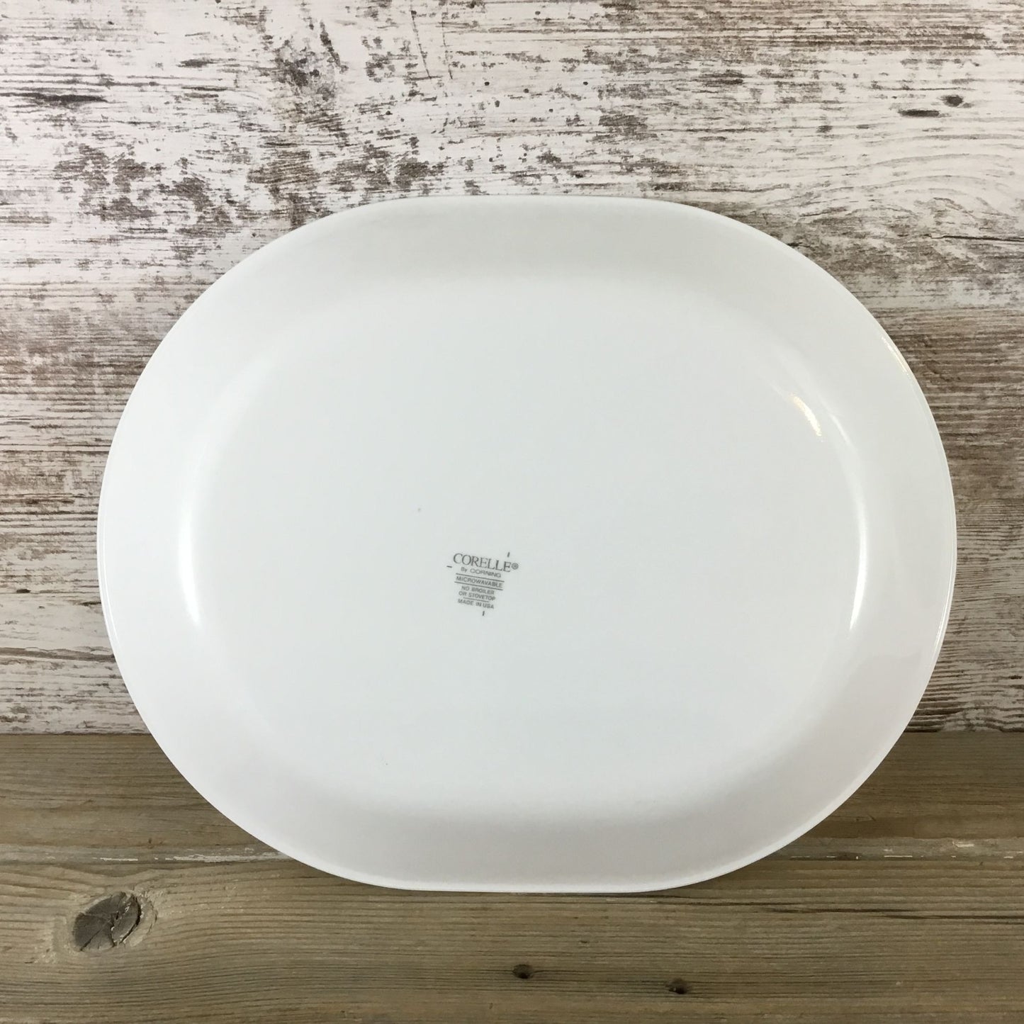 Corelle Friendship Oval Platter 12 1/4" Blue Floral Pattern