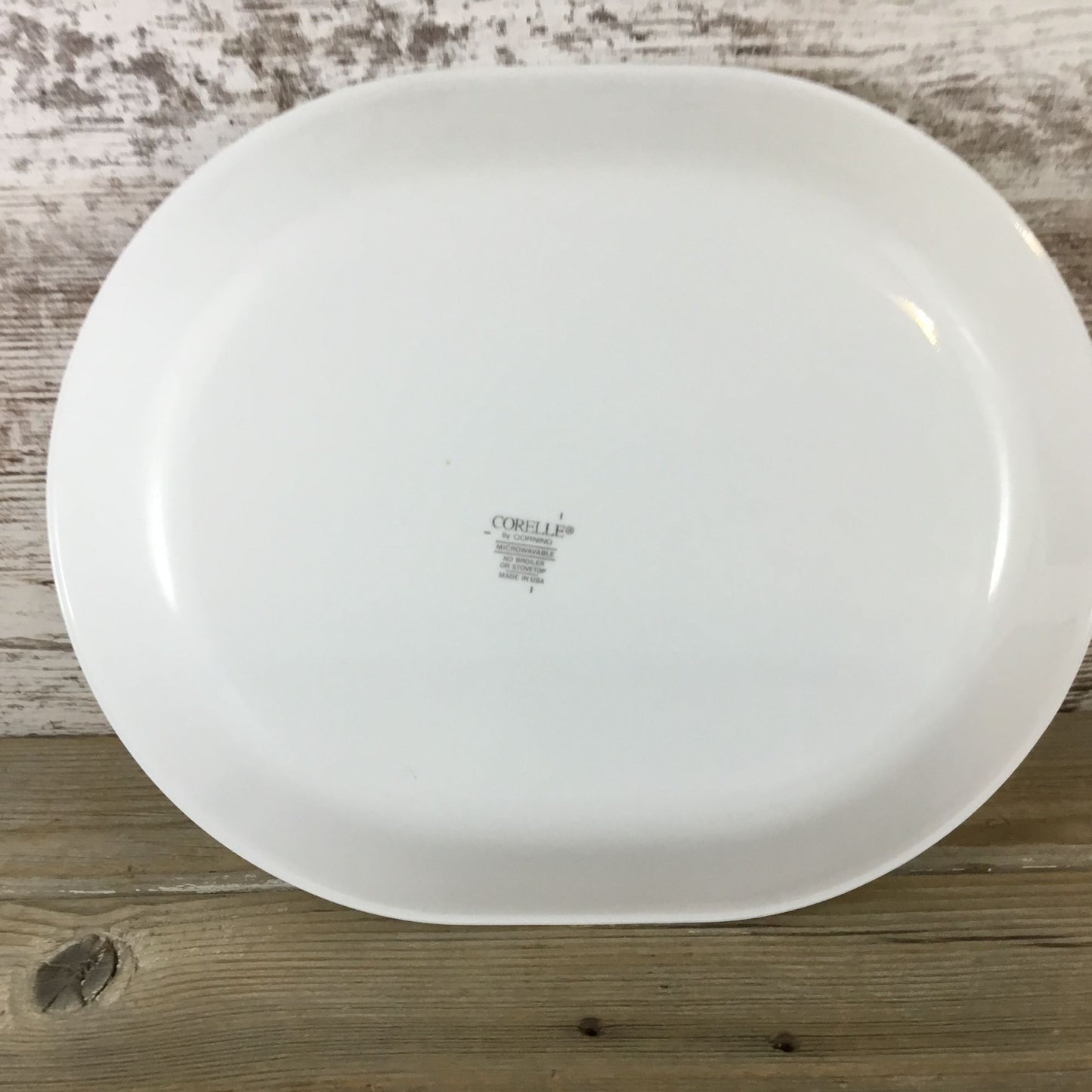 Corelle Friendship Oval Platter 12 1/4" Blue Floral Pattern