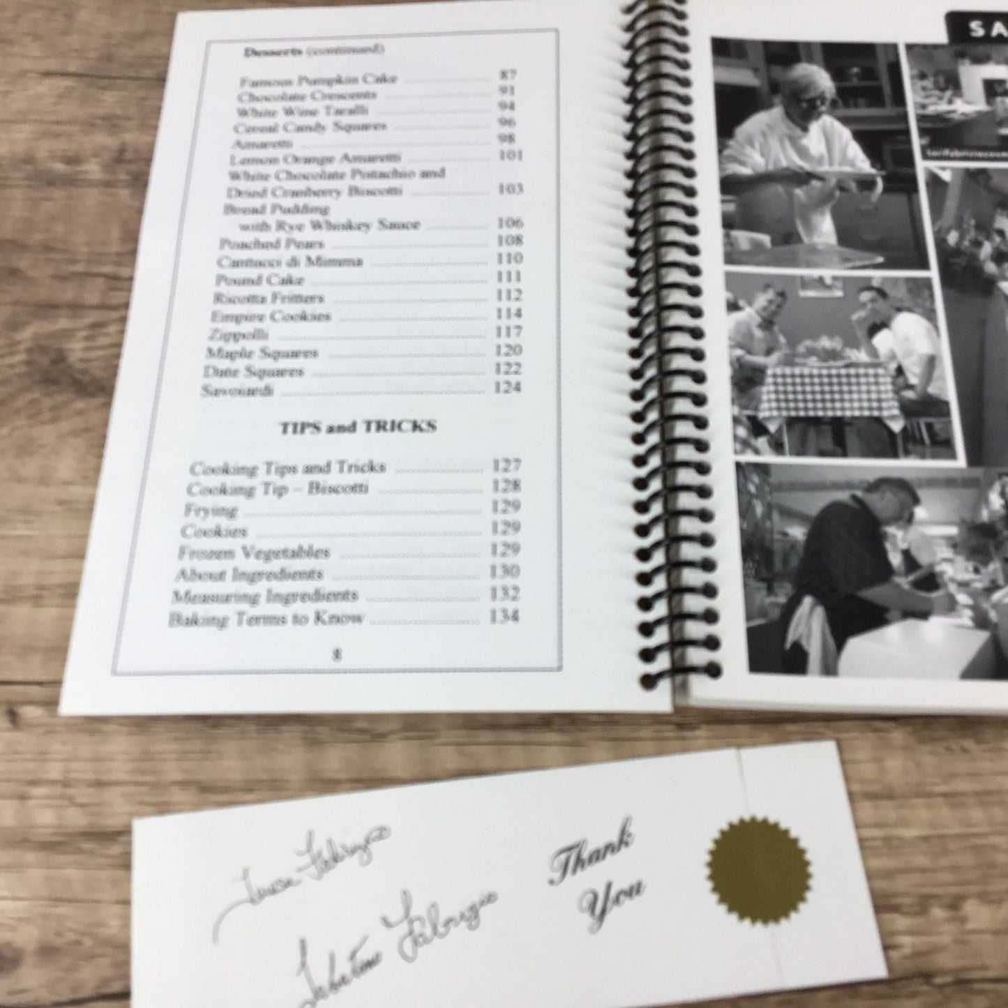 Keeping It In The Family Spiral-Bound Cookbook By Teresa Fabrizio 2008