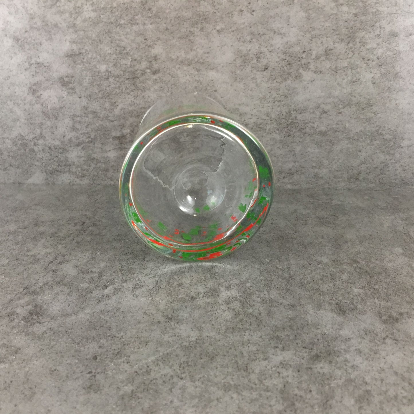 Arbys Christmas Holiday Holly Berry Tumbler Glass 5"