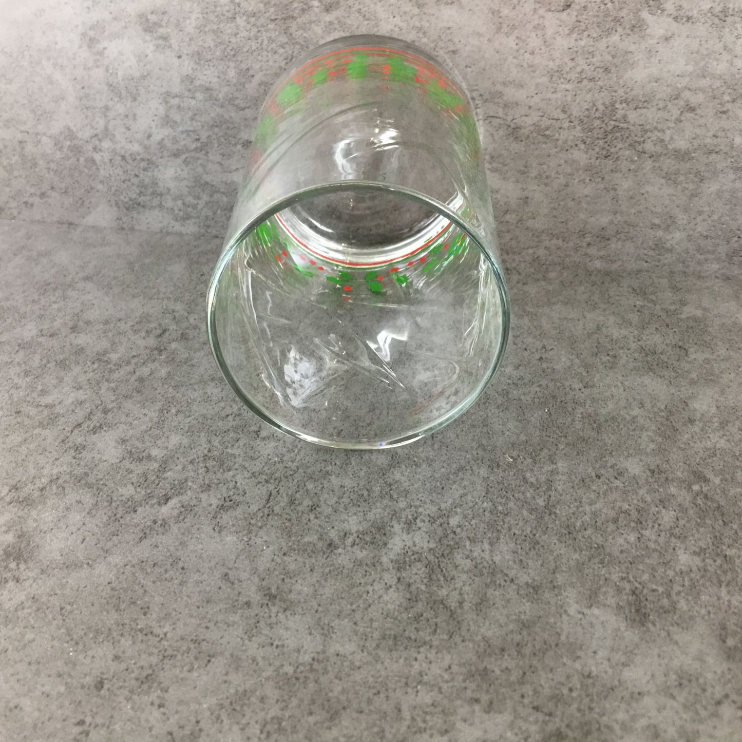 Arbys Christmas Holiday Holly Berry Tumbler Glass 5"