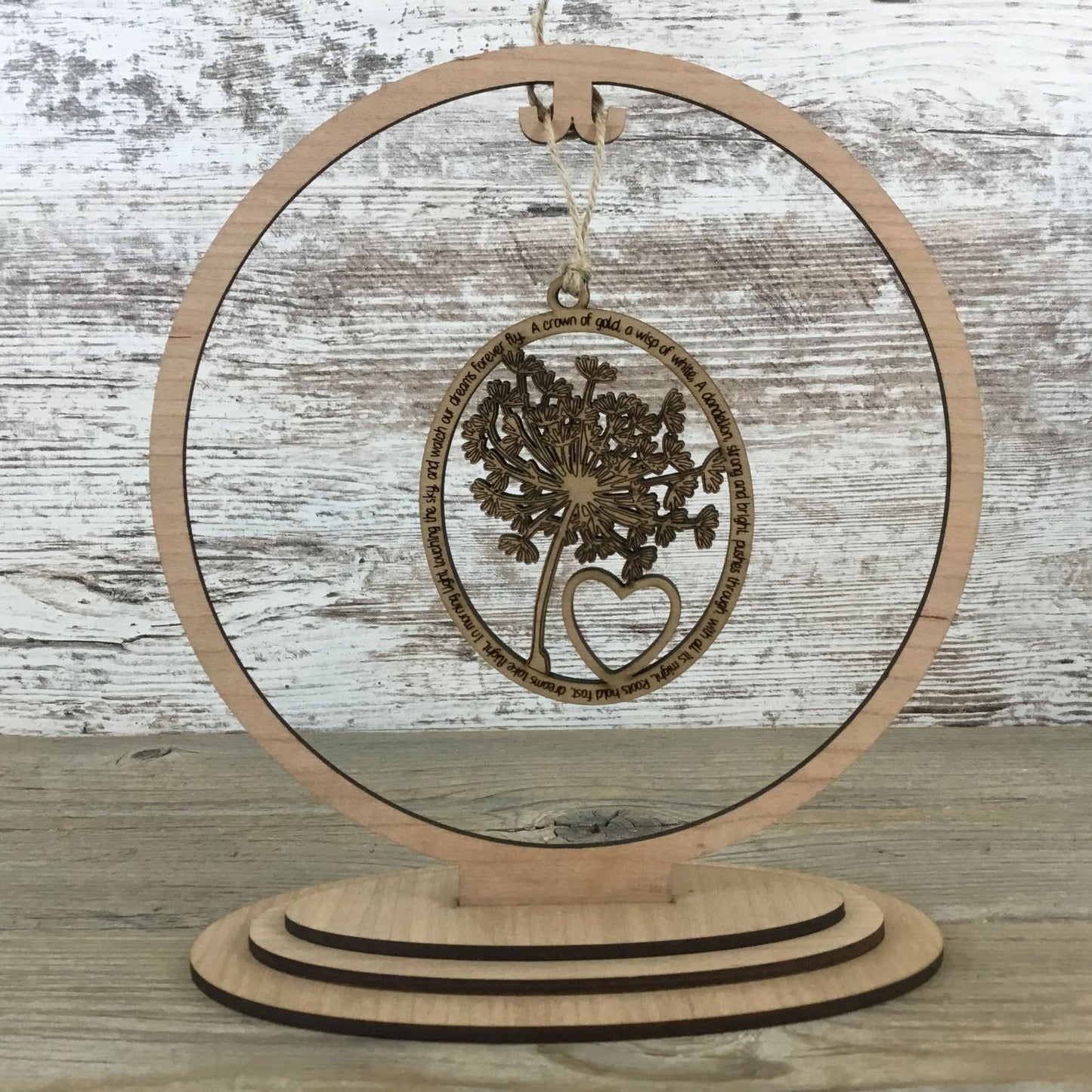 Dandelion Story Card Christmas Ornament