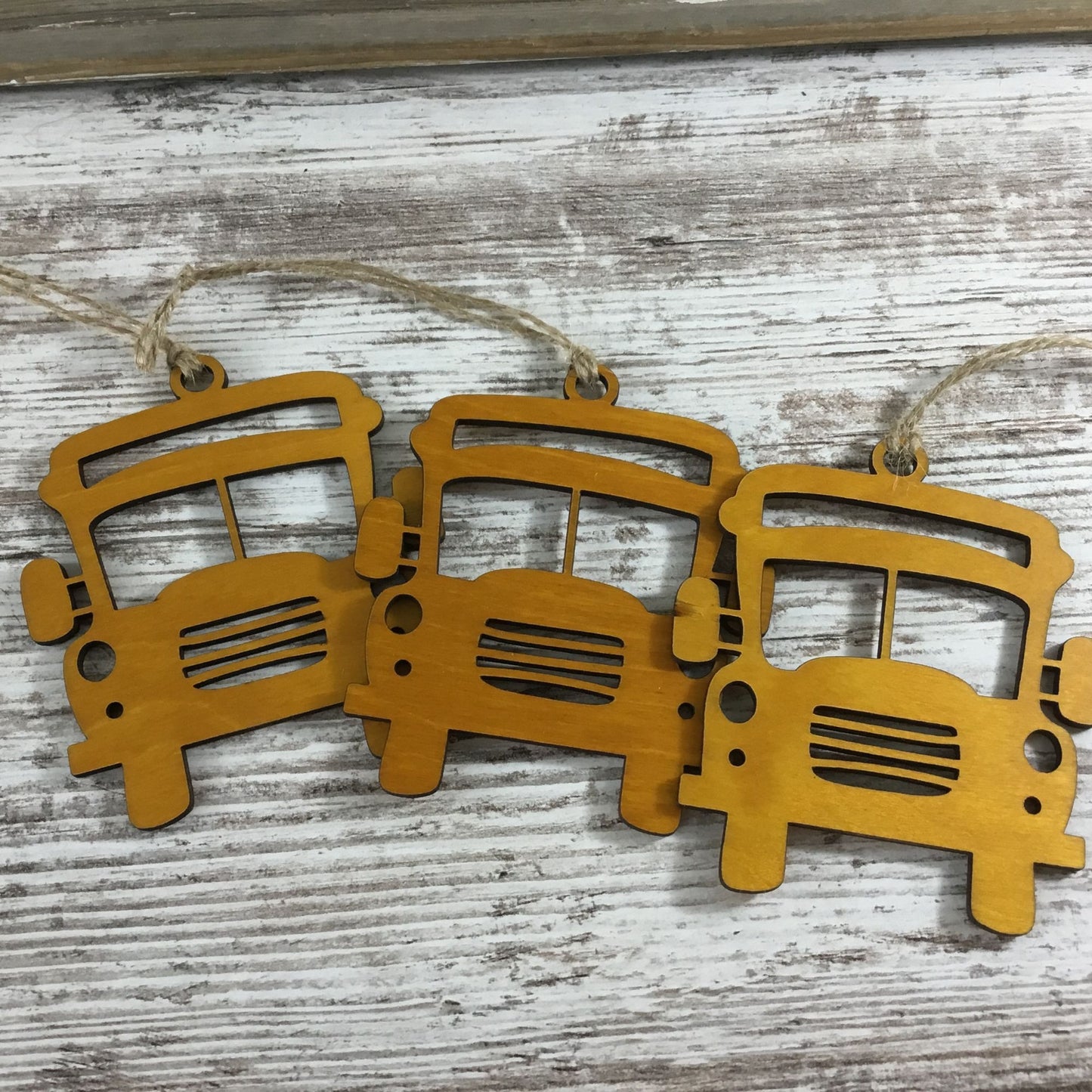 School Bus Guardians of the Road Story Card Ornament