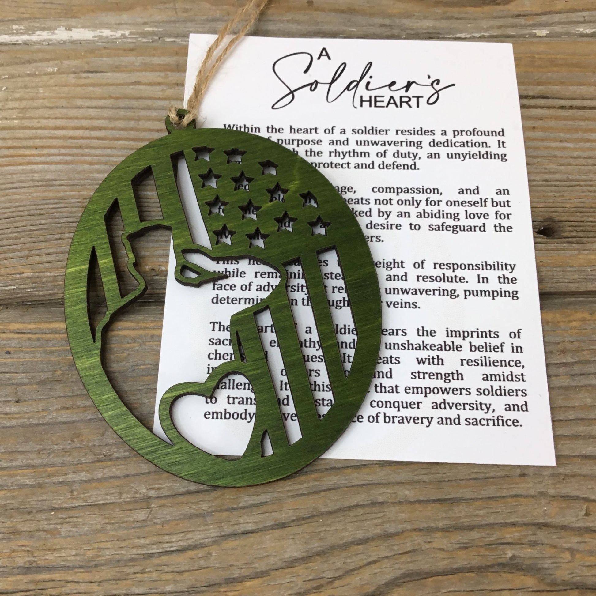 A Soldier’s Heart Story Card Ornament
