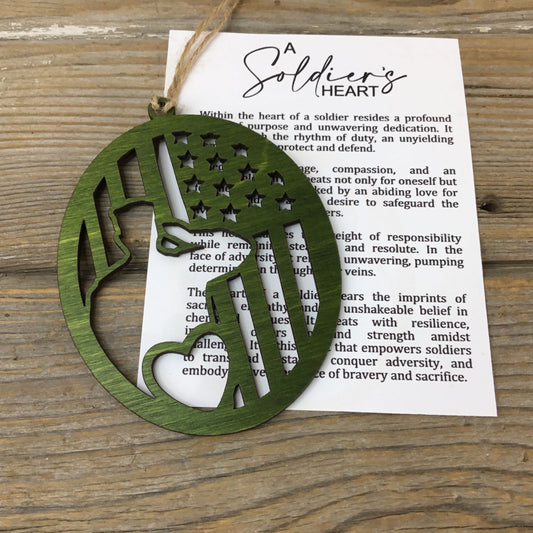 A Soldier’s Heart Story Card Ornament
