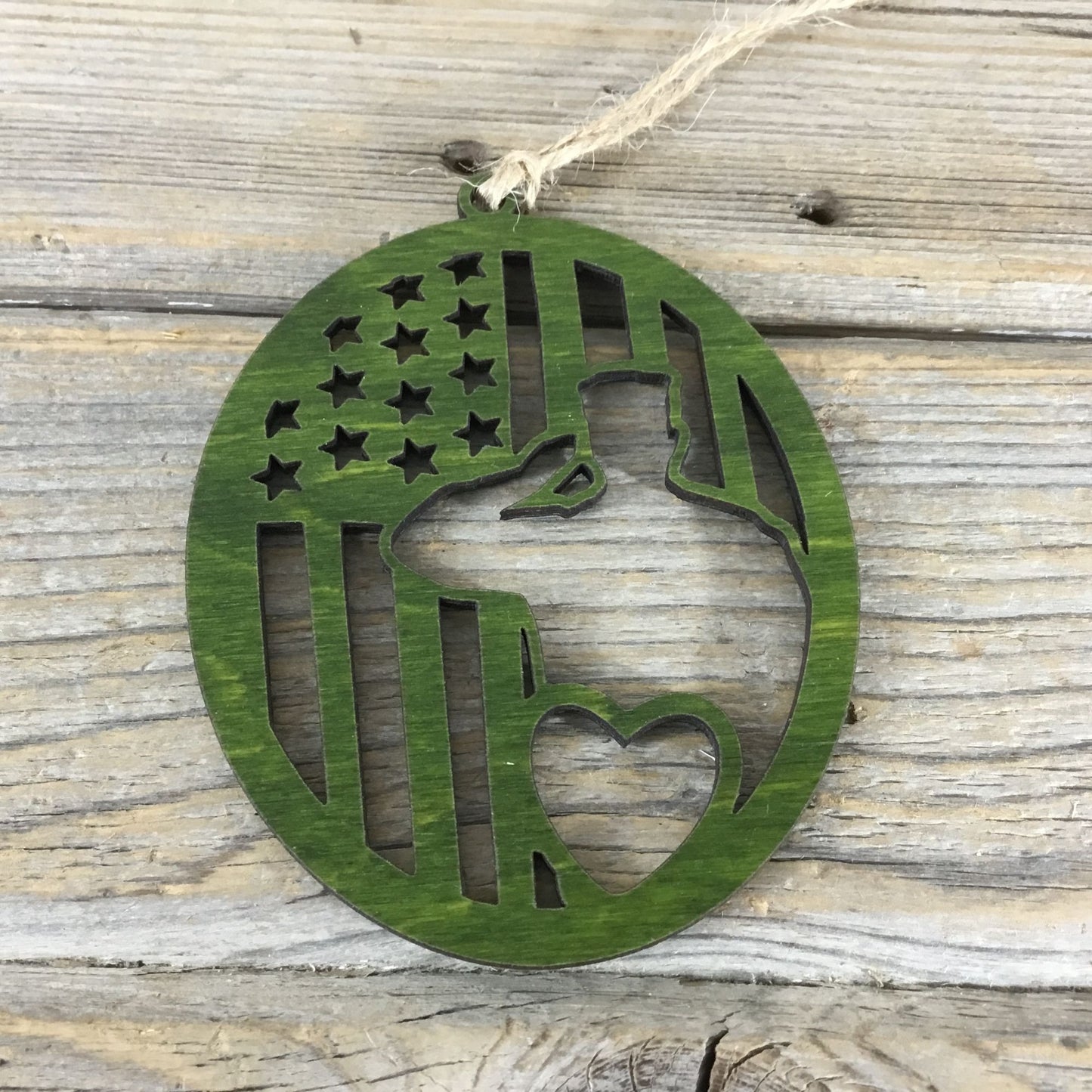 A Marine’s Heart Story Card Ornament