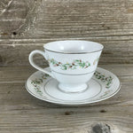 Brentwood Footed Tea Cup and Saucer 