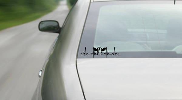 Cow EKG Decal