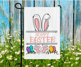 Hoppy Easter Bunny Garden Flag