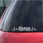Horses Heartbeat Decal