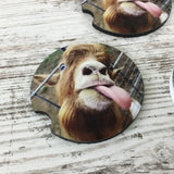 Funny Licking Goat Car Coasters