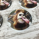 Funny Licking Goat Car Coasters
