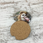 Funny Licking Goat Car Coasters