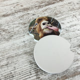 Funny Licking Goat Car Coasters