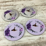 Hummingbird Round Coasters