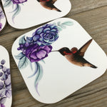 Hummingbird Coasters Set of 4