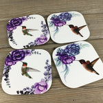 Hummingbird Coasters Set of 4