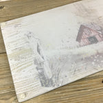 Old Vintage Rustic Barn Glass Cutting Board