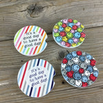It's a Good Day to have a Good Day Car Coasters, Set of 2 Car Coasters