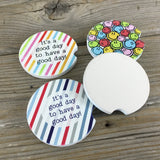 It's a Good Day to have a Good Day Car Coasters, Set of 2 Car Coasters