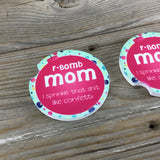 F Bomb Mom Car Coasters