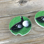 Set of 2 Golf Car Coasters