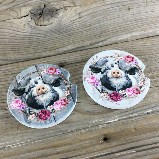 Pig Car Coasters