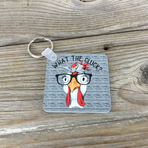 What the Cluck? Funny Chicken Key Chain