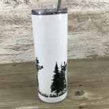 Don't Take Camping Advice From Me, You'll Just End Up Drunk  20 oz Skinny Tumbler with Straw & Lid