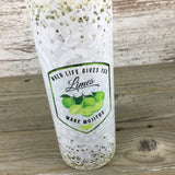 When Life Gives You Limes Make Mojitos 20 oz Skinny Tumbler with Straw & Lid