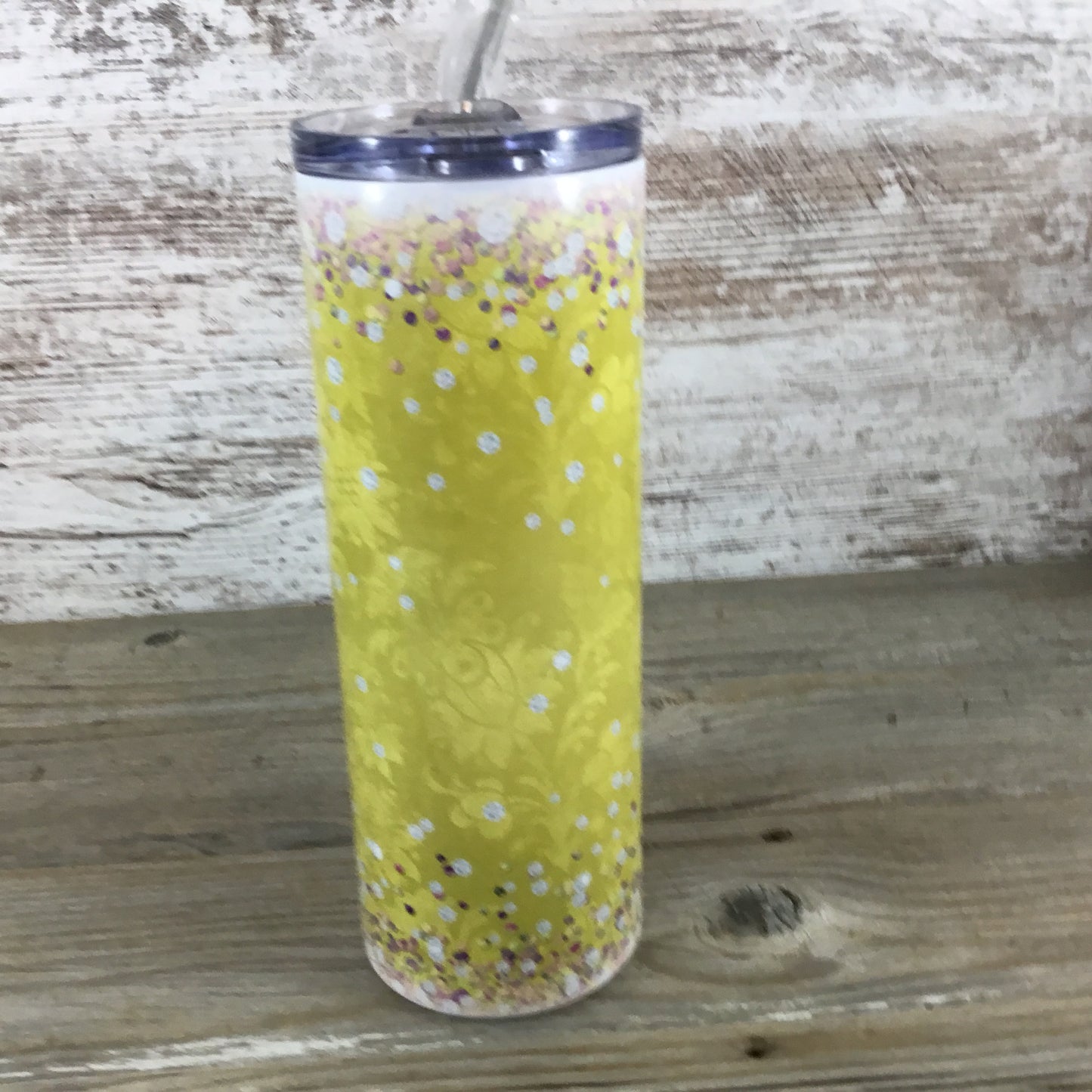 When Life Gives You Lemons Make Lemonade 20 oz Skinny Tumbler with Straw & Lid