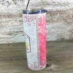 When Life Gives You Lemons Make Strawberry Lemonade 20 oz Skinny Tumbler with Straw & Lid