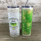 When Life Gives You Limes Make Margaritas 20 oz Skinny Tumbler with Straw & Lid