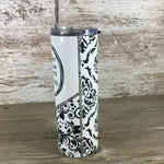 If Only Sarcasm Burned Calories 20 oz Skinny Tumbler with Lid and Straw