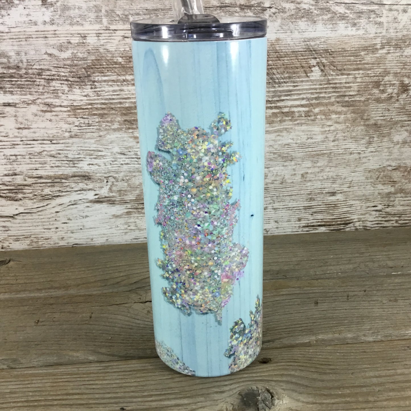 Never Let Anyone Dull Your Sparkle 20 oz Skinny Tumbler with Lid and Straw