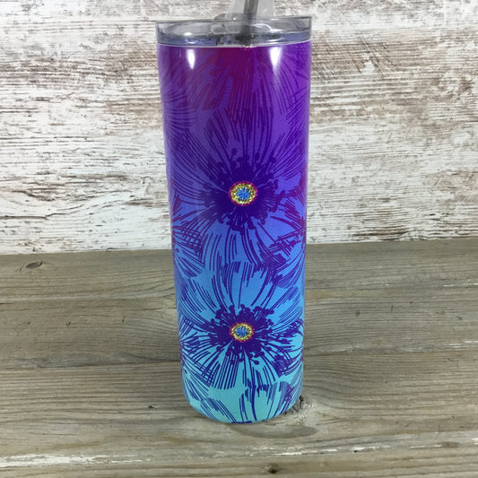 Blue Purple Ombre Tumbler