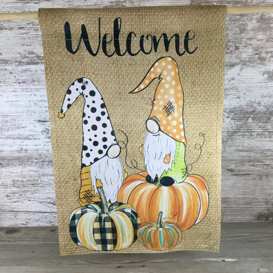 Fall Gnomes Garden Flag