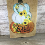 Welcome to Our Patch Pumpkins Fall Garden Flag