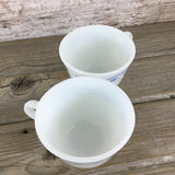 Set of 2 Pyrex Corelle Morning Blue Coffee Cups