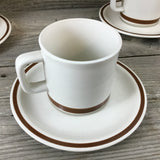 The Woodhaven Collection SunnyBrook Stoneware Cup and Saucer Set