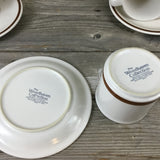 The Woodhaven Collection SunnyBrook Stoneware Cup and Saucer Set