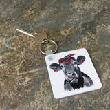 Bandana Cow Key Chain