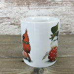 Christmas Male Cardinal and Sparrow Coffee Mug